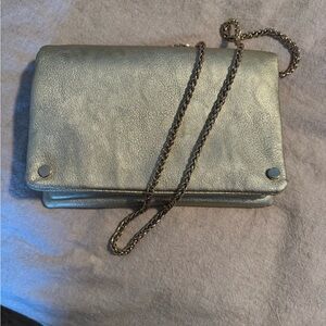 Metallic Gold Chain Shoulder Bag or Clutch